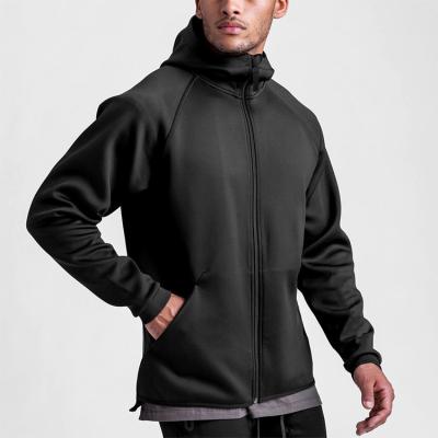 China Breathable Health Fabric Over Sized 320GSM Cotton Gym Sports Mens Heavy Duty Zipper Jacket Hoodies for sale