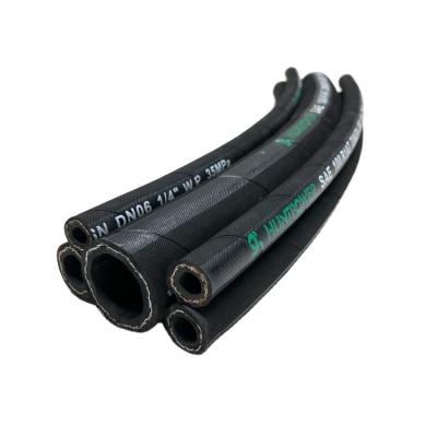 China Wholesale Heavy Duty Hydraulic Hose 1SN Synthetic Rubber Hose Synthetic Rubber Hydraulic Rubber Hose for sale