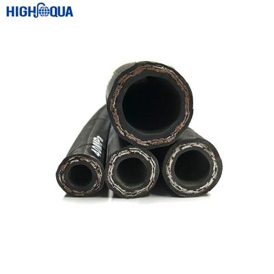 China SAE 100 R2at / 3/8 inch R2AT din en 853 2sn thread r2 braided hydraulic hose for sale