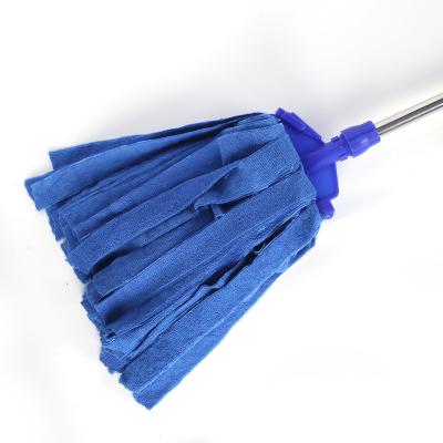 China Microfiber Towel Mop Packing Microfiber Cloth Flat Triangle Stocked Rotating Broom For Simple Household Floor Cleaning for sale