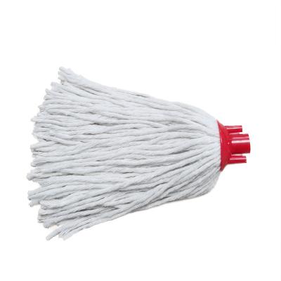 China Stocked the factory supplies industrial double-function cotton yarn mop head filler, round main dry and wet mop to replace the mop cloth head for sale