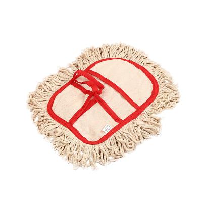 China Sustainable Brooms Cleaning Floor White Square Cotton Yarn Dismountable And Washable Head Mop Flat Mop For Cleaning Indoor Floors for sale