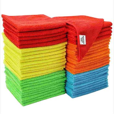 China Multiple Reusable Microfiber Quick Cleaning Cloth Kitchen Absorption Water Car Purpose Cleaning Cloths Towel for sale