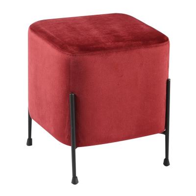 China Brass Steel (Others) Elephant Adjustable Upholstery Antique Velvet Legs Adjust Stool Small Ottoman Ottoman Sofa Footstool for sale