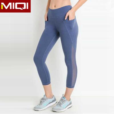 China Breathable Capri Yoga Leggings with Logo Sports Pants Custom Made for sale