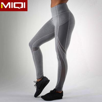 China Fashion Activewear Gaiters Breathable Compression Pants With Pocket Four Needle Six Yarn Mesh Workout Tight for sale