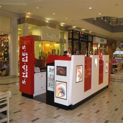 China Custom Store Display Fixtures And Fixtures Shopping Mall Eyebrow Threading Kiosk For Sale for sale