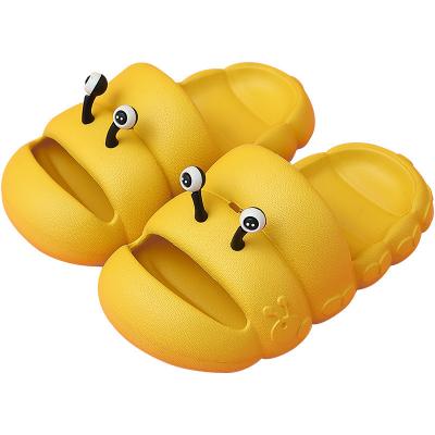 China Cute Children's Cartoon Caterpillar Summer Slippers Boys And Girls Non-slip Soft Bottom Shoes Child Anti-collision Sandals for sale