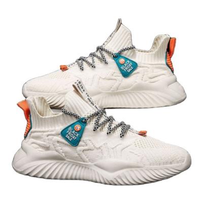 China Factory direct 2021 sports shoes durable new spring fashionable sports running shoes breathable flying woven men's shoes for sale