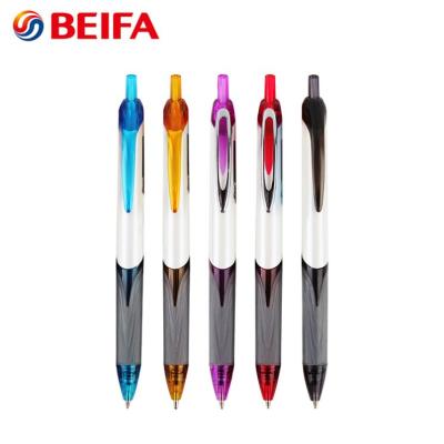 China Beifa Brand Tb172803 Multi Colors Normal Plastic Retractable Test Good Semi Gel Ink Pen , Oil Pen for sale