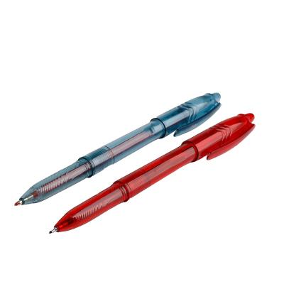 China Full Size GA318800 Customized Logo 0.5mm Plastic Gel Ink 0.7mm Transparent Pen With Cap for sale