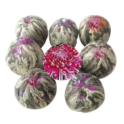 China 100% Pure Handmade Colorful Chrysanthemum Flower Tea Health Ball Flowering Balls Blooming Teas for sale