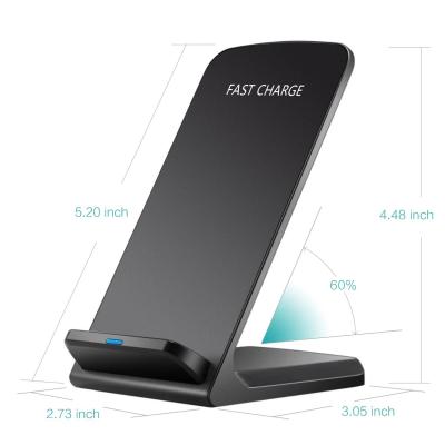 China Qi Wireless Charger T740  for iPhone Qi FAST Wireless Charger Pad with Anti-Slip Rubber for iPhone 8 / 8 for sale