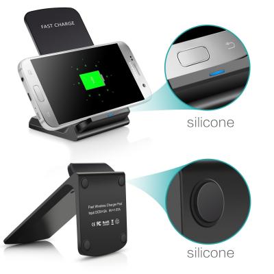 China Fast Charging Qi wireless charger instant mobile phone charger Wireless fast charger support Iphone And Android phones for sale