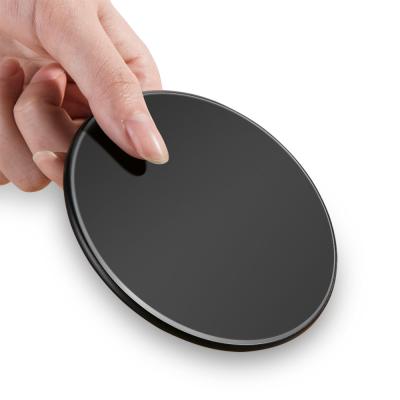 China 2018 IBD New Round Shape 9v output 10W Fast Charge universal QI Mobile Phone Wireless Charger for Samsung S8 for sale