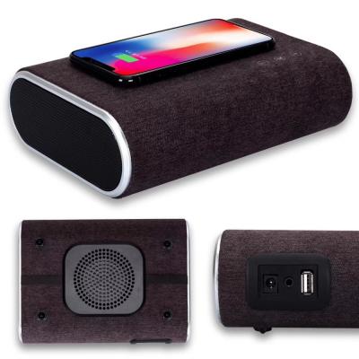 China WIRELESS CHARGER BT SPEAKER Wireless charging function mini bluetooth speaker for sale