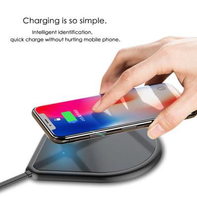 China WIRELESS CHARGER PAD Ultra Slim Aluminum Fast Qi Wireless Charger Pad for sale