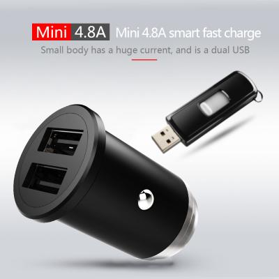 China 4.8A Dual USB CAR CHARGER  Universal Compatible HOCO USB CAR CHARGER for all electronics for sale