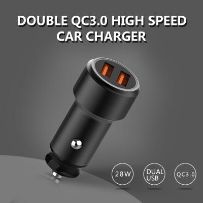 China FQC18-1 Dual QC3.0 USB CAR CHARGER  Universal Compatible USB CAR CHARGER for all electronics cheap price for sale