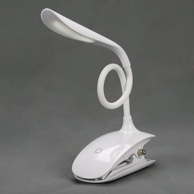 China Usb China LED Lighting Bedside Reading Rechargeable Eye Shielding LED Clamp Lamp for sale