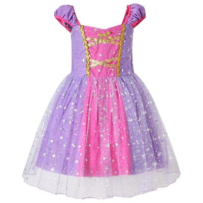 China Breathable New Kids Dress Rapunzel Dress Wholesale Halloween Sophia Girl Princess Dress for sale