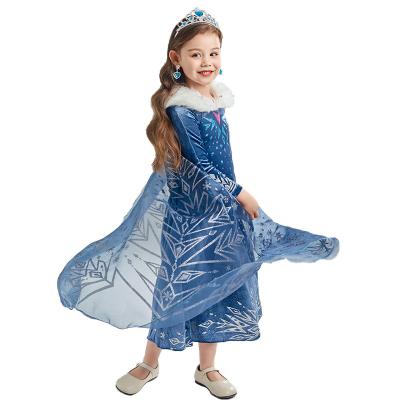 China Breathable Product Customization Hot Sale Halloween Snowflake Princess Costume TV Movie Dress 3-9Y for sale