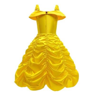 China Other Belle Princess Dresses Children's Dresses Halloween Tutu Beauty and the Beast Girls Belle Princess Costumes Wholesale for sale