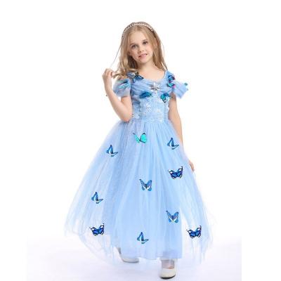 China Other Halloween Children's Costumes Cinderella Princess Skirt Girls Poncho Frozen Performance Costumes Dresses for sale