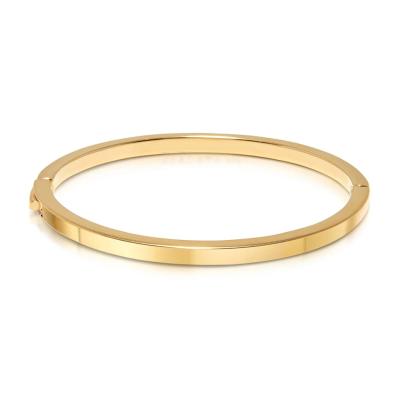 China Fast Delivery Fashion Design 18K Gold Plated Stainless Steel Bangles Jewelry Women Bracelets for sale