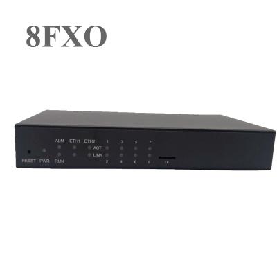 China Anterisk voip gateway 8 fxo / analog VOIP FXO gateway with 8 FXO ports for call center SMG1008D-8O for sale