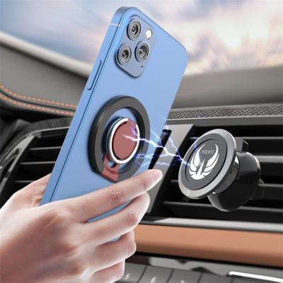 China Universal Magnetic Bracket Ring Phone Holder Multifunctional Adjustable Magnetic Mobile Phone Holder Car Phone Holder for sale