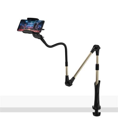 China Adjustable 40In Flexible And Sturdy Universal Arm Gooseneck Mobile Phone Holder Stand Bed Phone Holder Lazy Gooseneck for sale