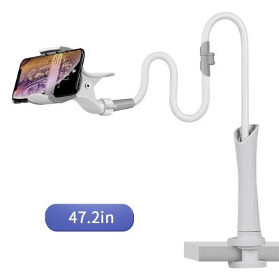 China 360 Adjustable Flexible Arm Mount Clip Bracket Clamp Jaw Curve Mobile Phone Stand Gooseneck Phone Holder for sale