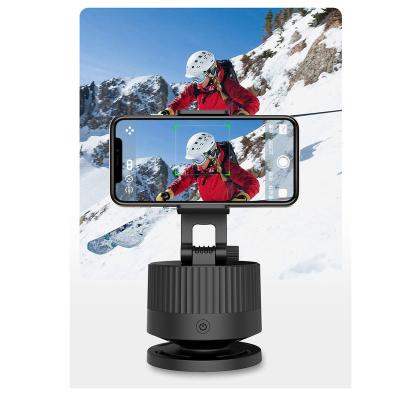 China Adjustable Cell Mount Phone Holder AI 360 AI Face Auto Tracking 360 Pods Phone Holder For Video Recording for sale