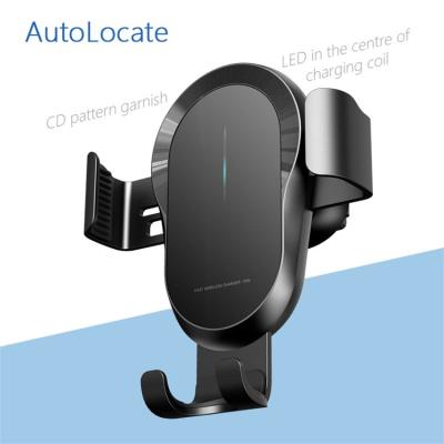 China Hot 5W Qi Wireless Charger R1 R2 R3 Smart Car Wireless Charger Smart Sensor Automatic Car Phone Fixing Holder and Wireless Charger for sale