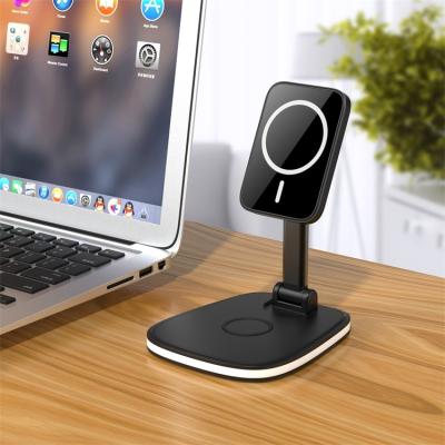 China Foldable Wireless Charger Quick Charger Station 4 in 1 Stand Holder Laptop Desktop Phone Holder Wireless Charger for sale