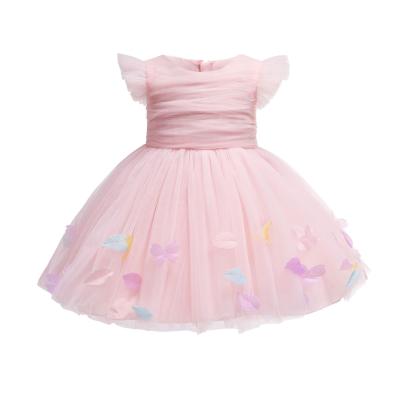 China 2022 New Breathable Cute Short Sleeve Net Yarn Baptism Dress For Baby Baptism for sale