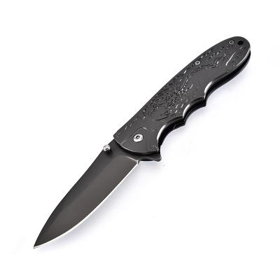 China Good Quality Non-variable Aluminum Handle Yangjiang Self-defense Handmade Camping Survive Folding Knife for sale