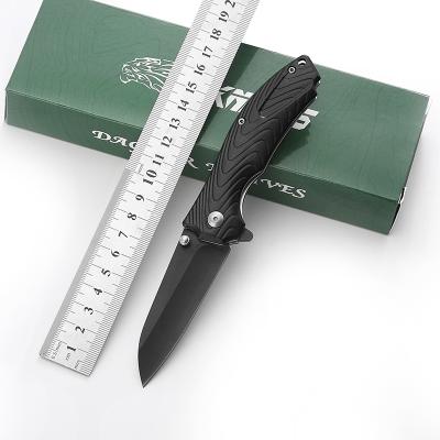 China 2021 Amazon Non-variable Trending Pocket Hunting Outdoor Handmade Wholesale Military Army Black Aluminum Handle Knife for sale