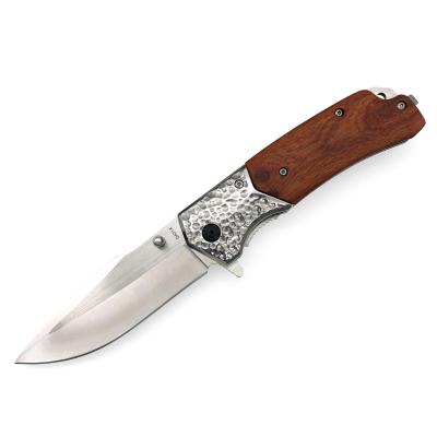 China Color Eco - Friendly Hand Made Wood Handle Men 's Pocket Outdoor Camping Knife EDC Tool for sale