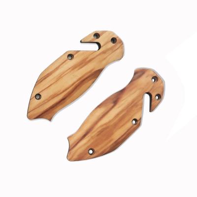 China X50 Custom Logo Slide Knife Open Handle Handmade Accessories Olive Wood Bits For Sale for sale