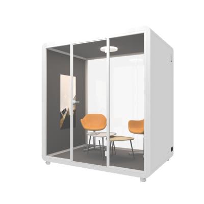 China Office Modern Hot Acoustic Soundproof Pod Booth Sound Insulation Cabin Sale Office Private Soundproof Telephone Booth for sale