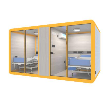 China Hospital Equipment Store Modern Healthcare Medical Cabin Portable Isolation Booth Pod Inspection Assembly for sale