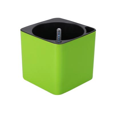 China Modem Rubik's Cube Injection Flower Pot With Automatic Water Absorption And Water Level Display for sale