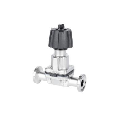 China Crane Needle Welded Ptfe Food Grade General Single Flange Threaded Diaphragm Valve for sale