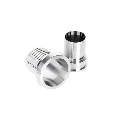 China 304/316L Stainless Steel Material Tri Clamp Weld Long Weld Flange Ferrule Long Sanitary Pipe Fitting for sale