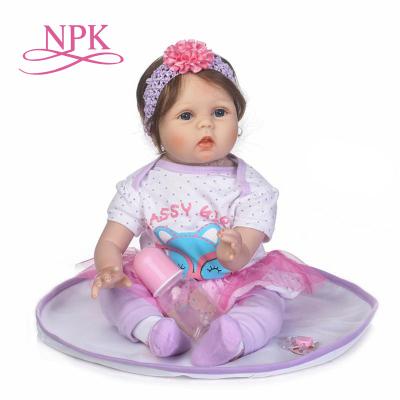 China Wholesale Soft Reborn Baby With High Quality Fiber Hair And Soft Real Touch Cloth Body Clothes Doll Very Cute Toys For Children for sale