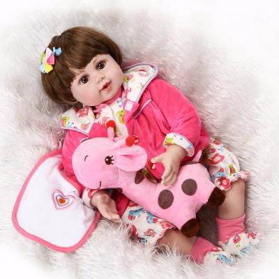 China Soft Wholesale Reborn Baby Handmade Doll With Real Soft Vlnyl Silicone Touch Doll Fashion Gift For Your Children On Birthda for sale