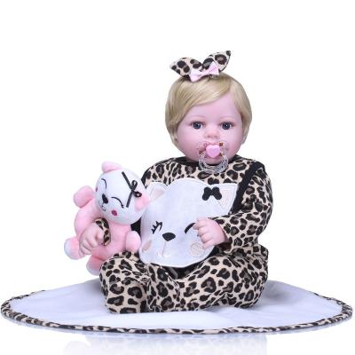 China 40cm Soft Wholesale Soft Body Silicone Reborn Baby - Doll Toy For Girls Vinyl Newborn Doll Kids Girl Gift Brinquedos Birth for sale