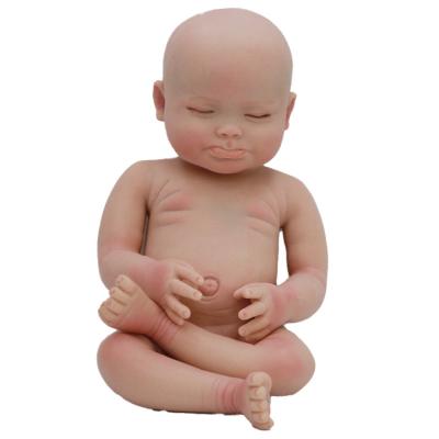 China Soft Solid Silicone Bebe Reborn Boy 45cm /18inch Painted Realistic Reborn Baby Dolls Bebe Reborn Corpo De Silicone Inteiro Baby Dolls for sale